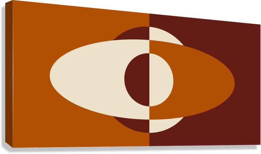 red orbital Canvas Print