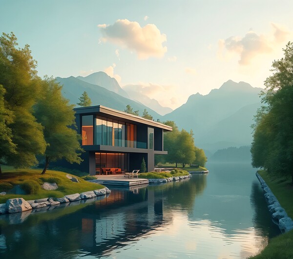 Lakeside Serenity Print