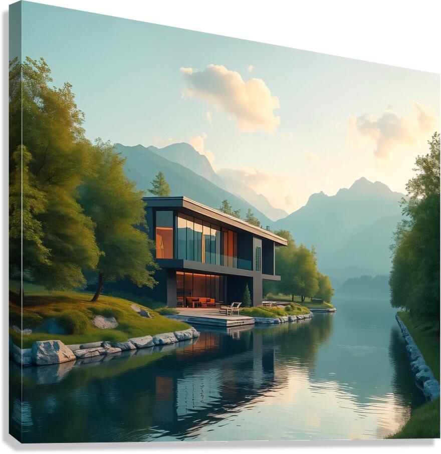 Lakeside Serenity Canvas Print