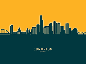 Edmonton Canada Skyline