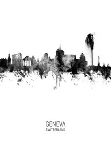 Geneva Switzerland Skyline
