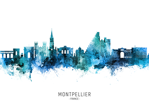Montpellier France Skyline