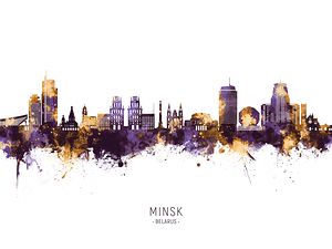 Minsk Belarus Skyline