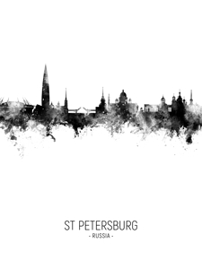 St Petersburg Russia Skyline