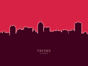 Fresno California Skyline