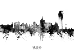 Geneva Switzerland Skyline