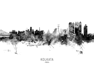 Kolkata Calcutta India Skyline