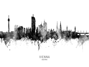 Vienna Austria Skyline