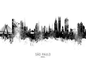 Sao Paulo Skyline Brazil