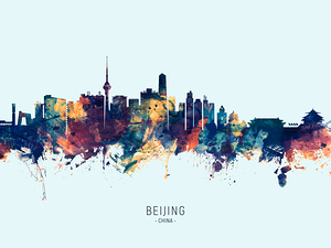 Beijing China Skyline