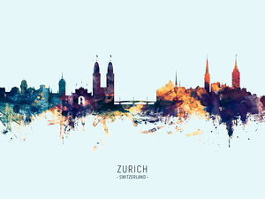 Zurich Switzerland Skyline