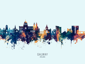 Galway Ireland Skyline