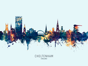 Cheltenham England Skyline