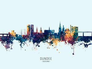 Dundee Scotland Skyline