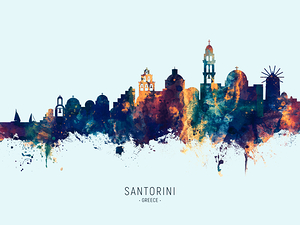 Santorini Skyline