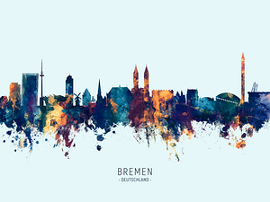 Bremen Germany Skyline