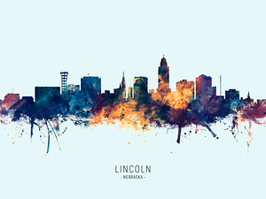 Lincoln Nebraska Skyline