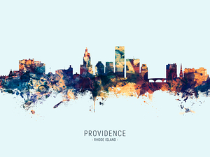 Providence Rhode Island Skyline