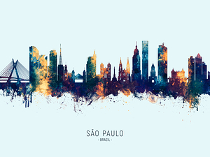 Sao Paulo Skyline Brazil