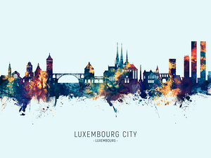 Luxembourg City Skyline