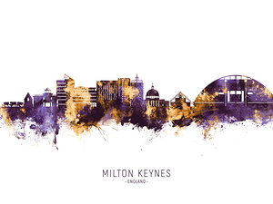 Milton Keynes England Skyline