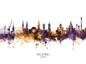 Helsinki Finland Skyline