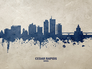 Cedar Rapids Iowa Skyline