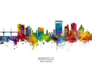 Asheville North Carolina Skyline
