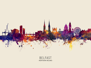 Belfast Northern Ireland Skyline