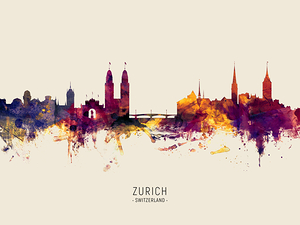 Zurich Switzerland Skyline