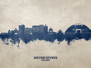 Milton Keynes England Skyline