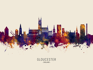 Gloucester England Skyline