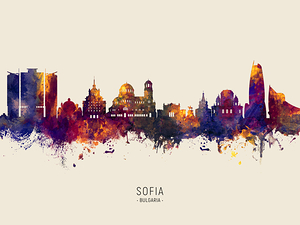 Sofia Bulgaria Skyline