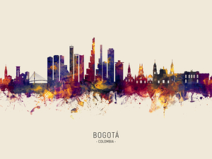 Bogota Colombia Skyline