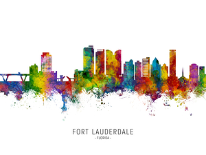 Fort Lauderdale Florida Skyline