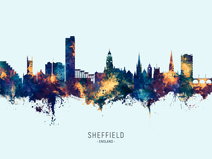 Sheffield England Skyline