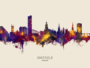 Sheffield England Skyline