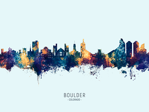 Boulder Colorado Skyline