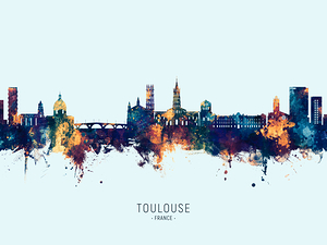 Toulouse France Skyline