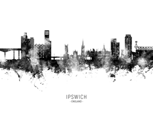 Ipswich England Skyline