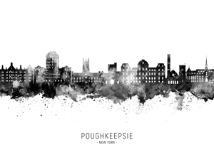 Poughkeepsie New York Skyline
