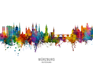 Wurzburg Germany Skyline