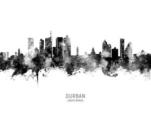 Durban South Africa Skyline