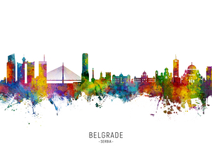 Belgrade Serbia Skyline