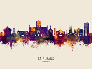 St Albans England Skyline