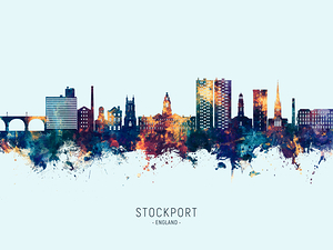 Stockport England Skyline
