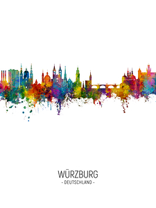 Wurzburg Germany Skyline