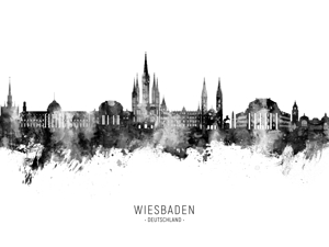 Wiesbaden Germany Skyline