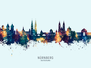 Nurnberg Germany Skyline
