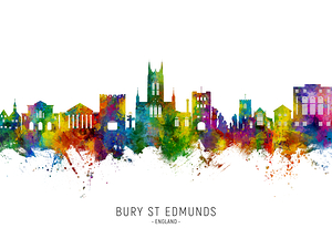 Bury St Edmunds England Skyline